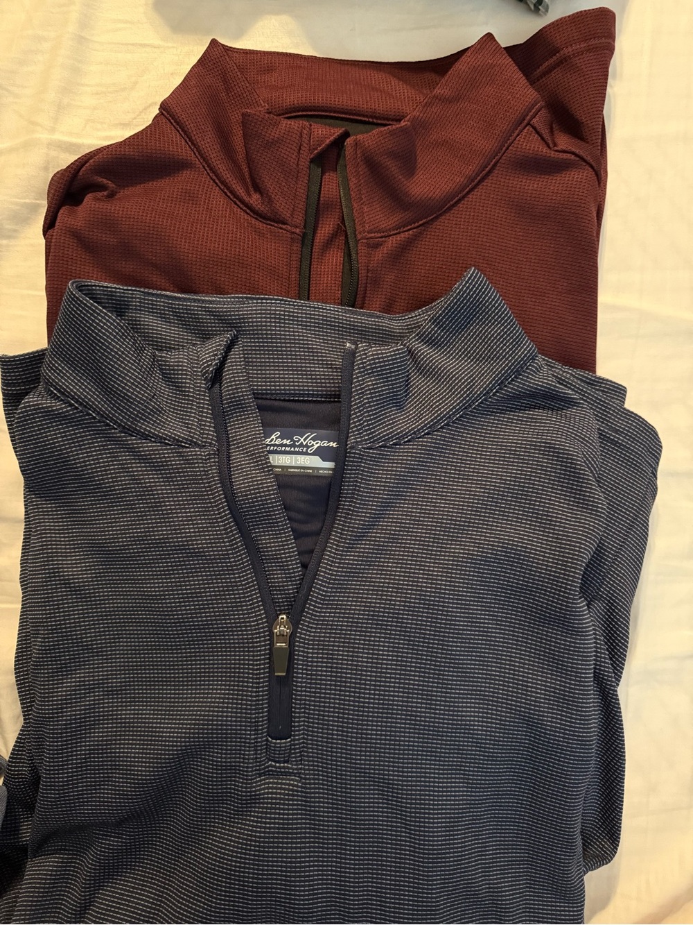 Hogan Men's Zip-Up Sweaters - Burgundy & Navy